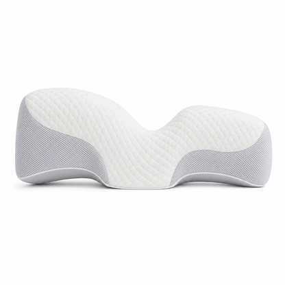 Perfil de la almohada cervical: curva ergonómica y paneles transpirables